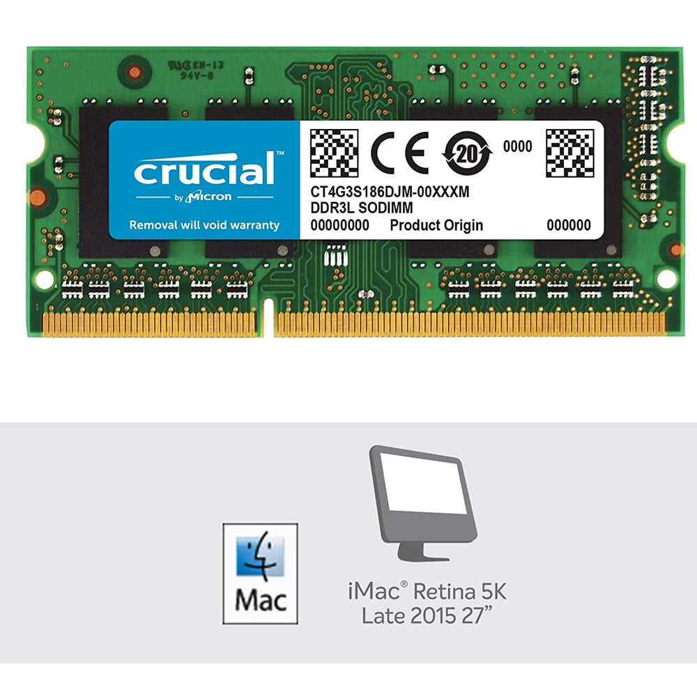 Crucial 4G 싱글 DDR3 DDR3L 1866 MT/s (PC3-14900) 204핀 메모리