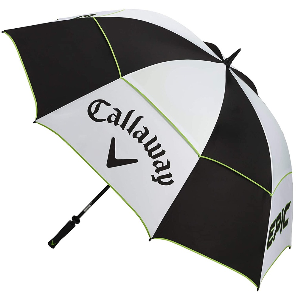 Callaway 골프 더블 캐노피 68인치 우산 화이트 블랙 그린