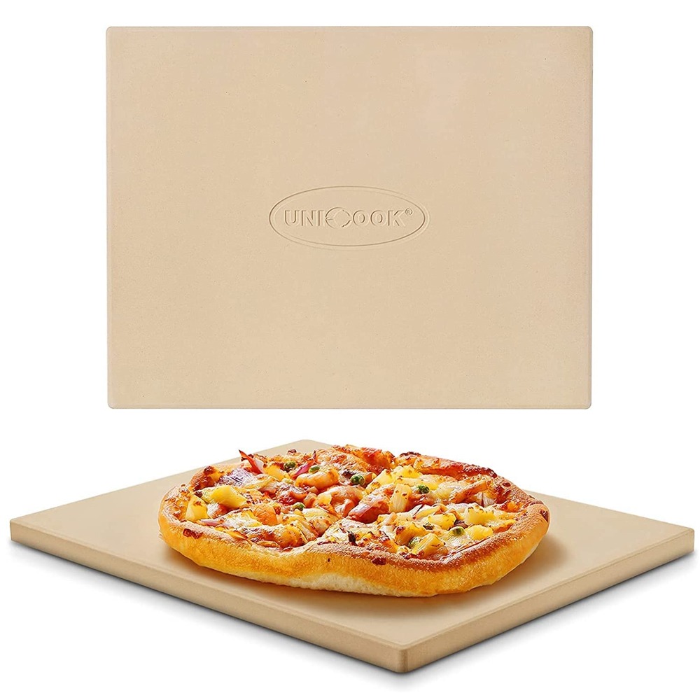 Unicook 오븐 직사각형 피자 스톤 15 x 12인치