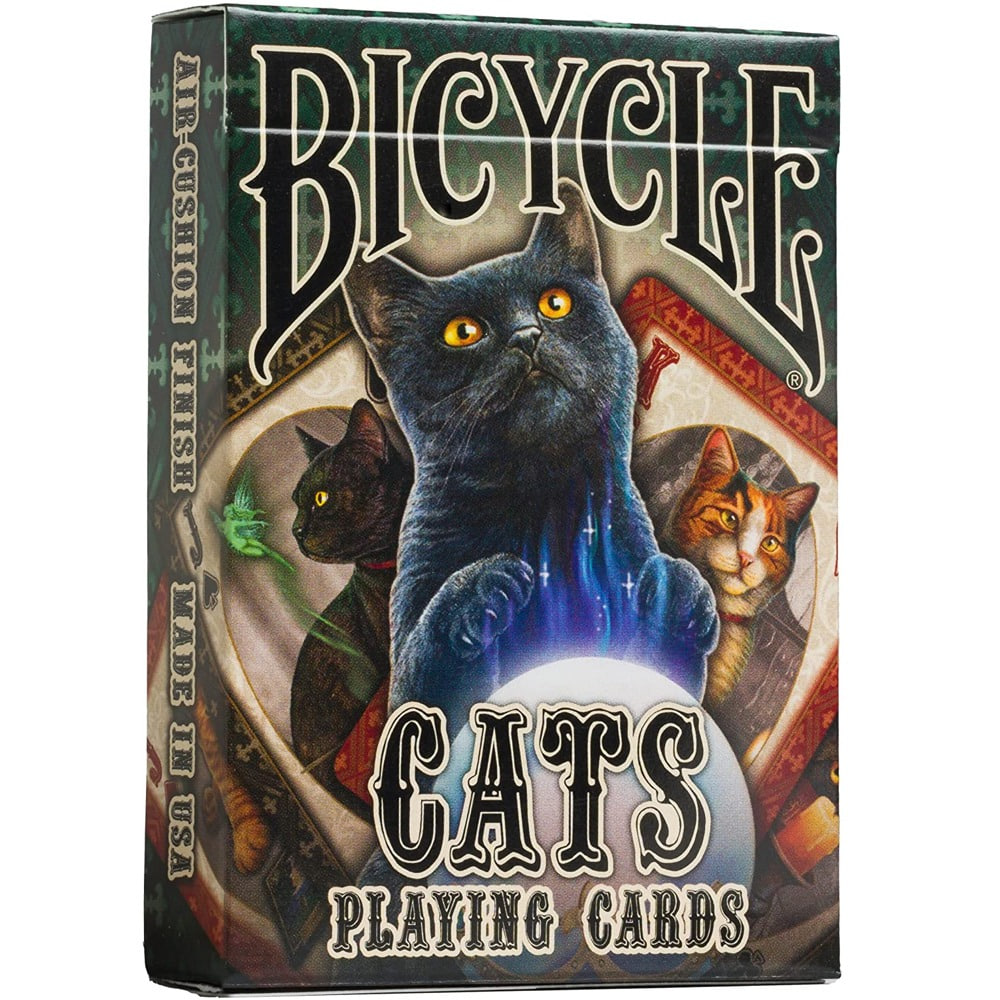 Bicycle 블랙 리사 파커 디자인 고양이 트럼프 카드 게임 덱