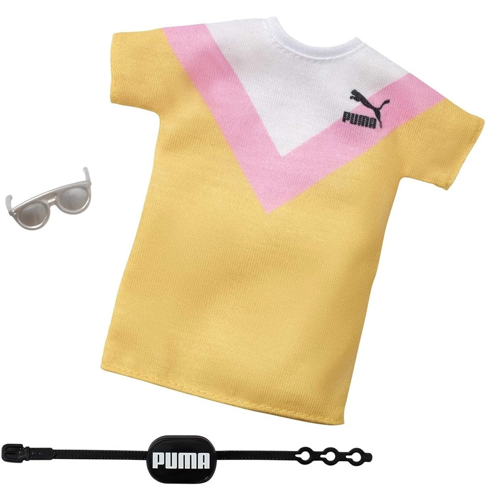 바비패션 2팩 의류 인형옷 세트 푸마 브랜드 의상 패션 팩 가방 선글라스 티셔츠