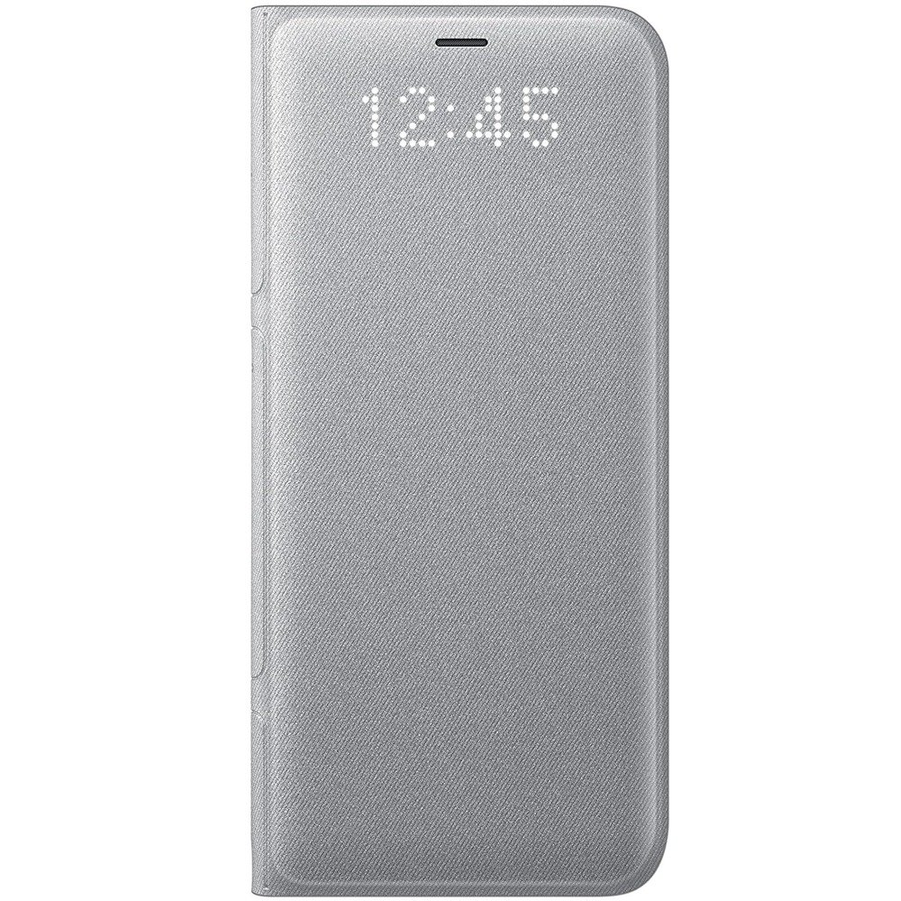 삼성 갤럭시 S8 LED 뷰 지갑 케이스 휴대폰 커버 실버