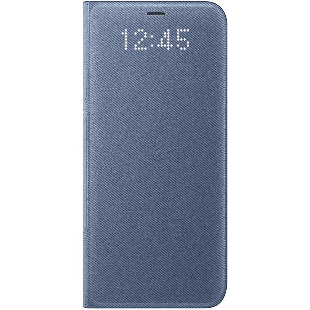 삼성 갤럭시 S8 LED 뷰 지갑 케이스 휴대폰 커버 블루