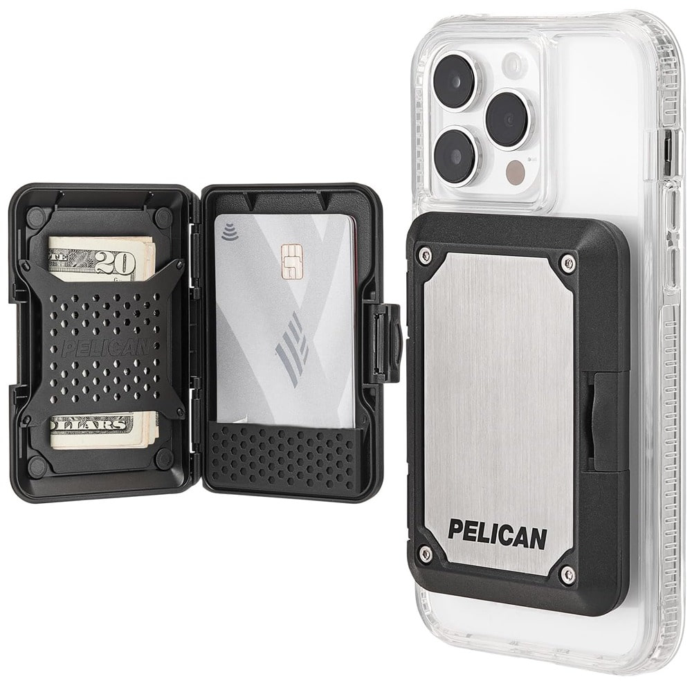 케이스메이트 아이폰 14 Pro Max 전용 펠리칸 매그네틱 지갑 카드 홀더 티타늄 RFID