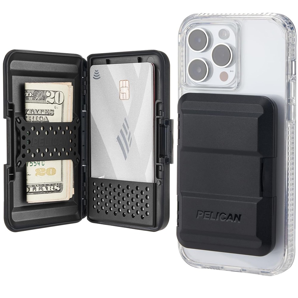 케이스메이트 아이폰 14 Pro Max 전용 펠리칸 매그네틱 지갑 카드 홀더 블랙