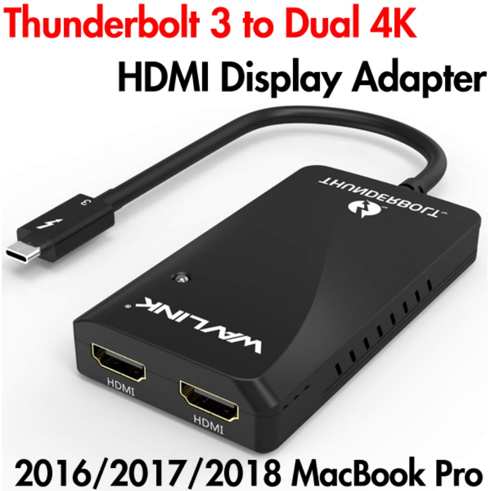Thunderbolt 3 to Dual 4K HDMI Display Adapter