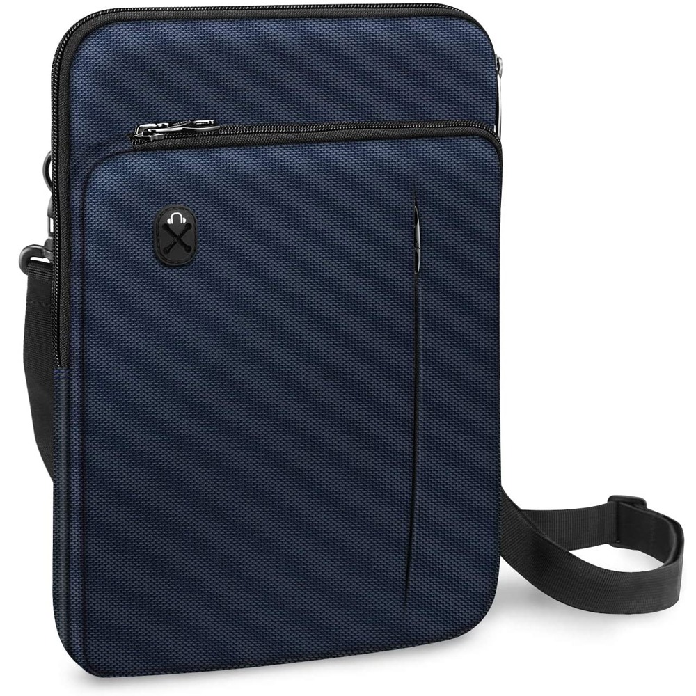 FINPAC 12.9-13 태블릿 랩탑 노트북 슬리브 케이스 가방 숄더백 네이비