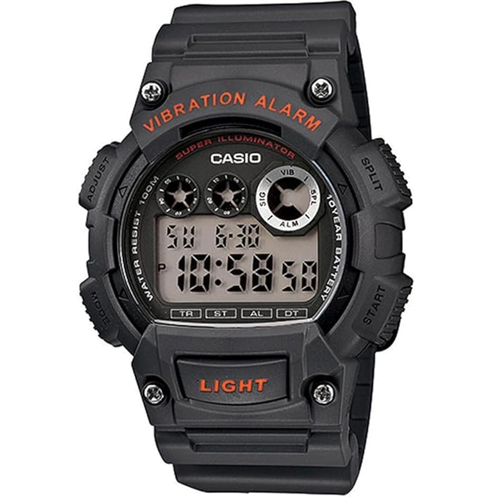 카시오 디지털 군인 레진 전자 손목 시계 W735H-8AVCF