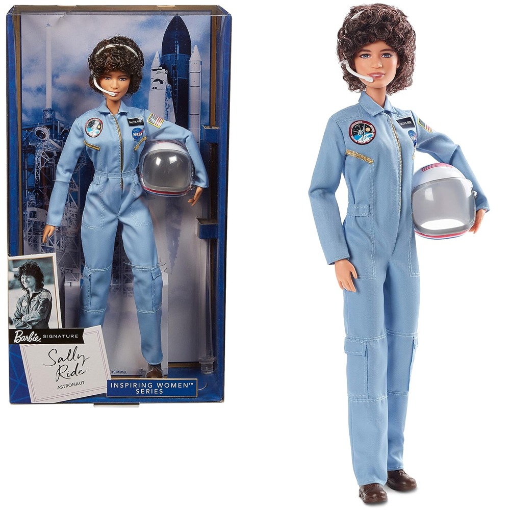 바비 유명인 시리즈 우주비행사 샐리 라이드 피규어 인형