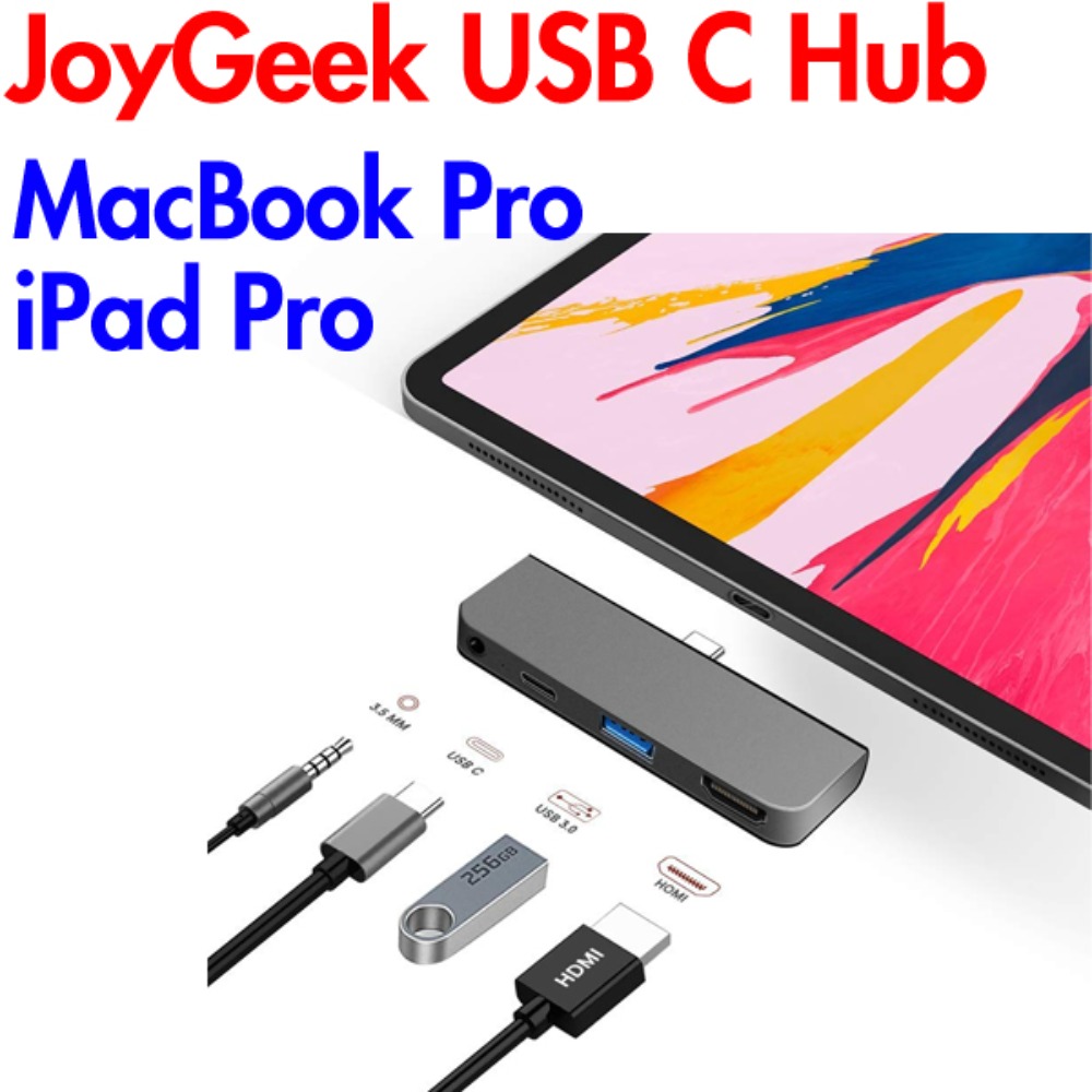 JoyGeek USB C Hub Adapter iPad Pro 2018 MacBook Pro