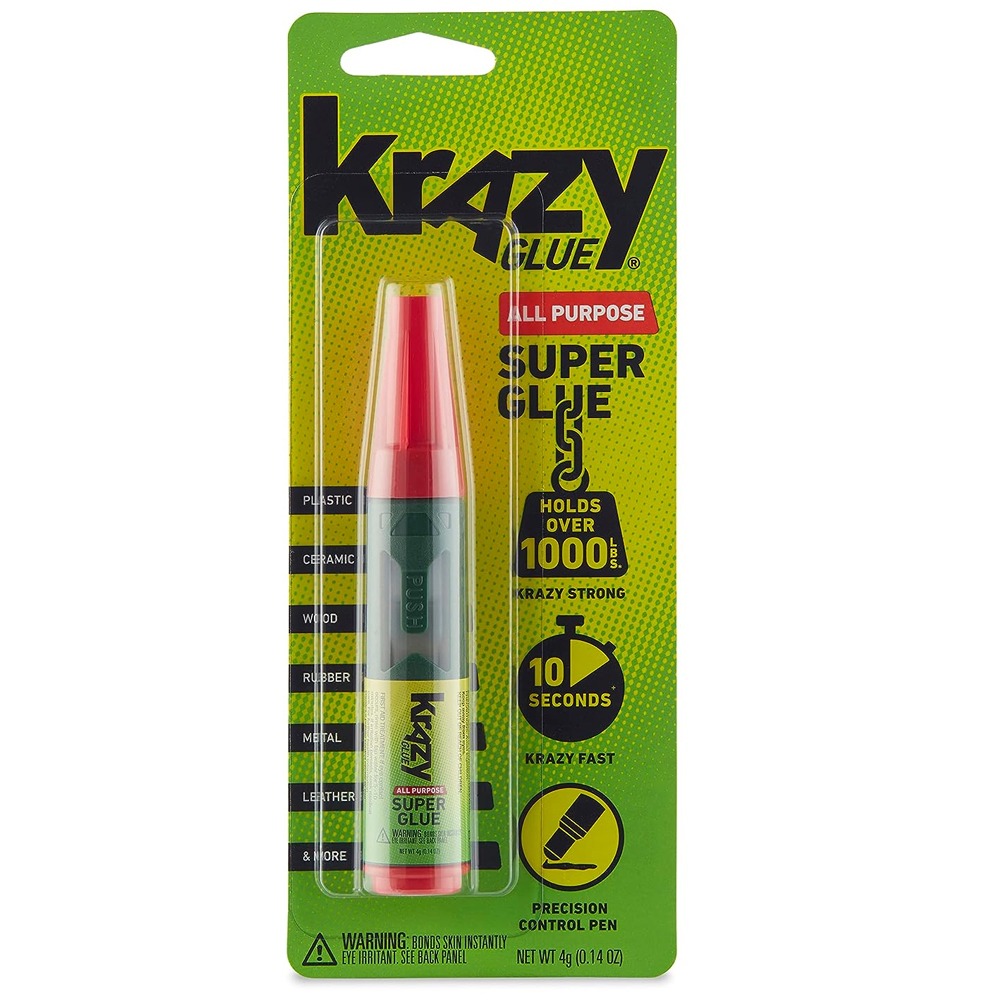 Krazy Glue 다목적 정밀 제어 접착제 펜 4g