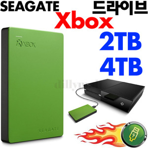 씨게이트 엑스박스 드라이브 Seagate Game Drive for Xbox 2TB Green STEA2000403 4TB