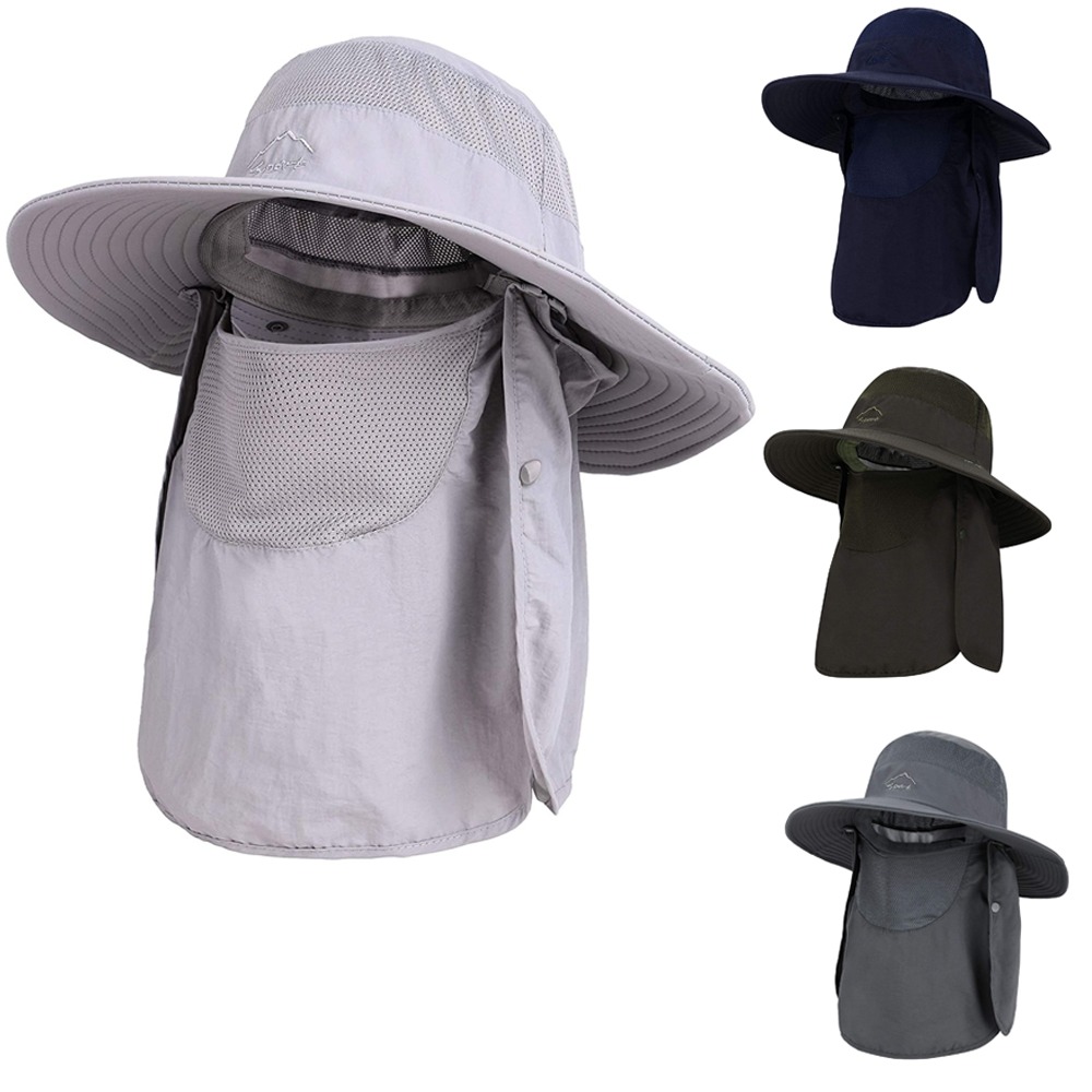햇빛가리개 챙넓은 자외선차단 끈달린 모자 남녀공용
