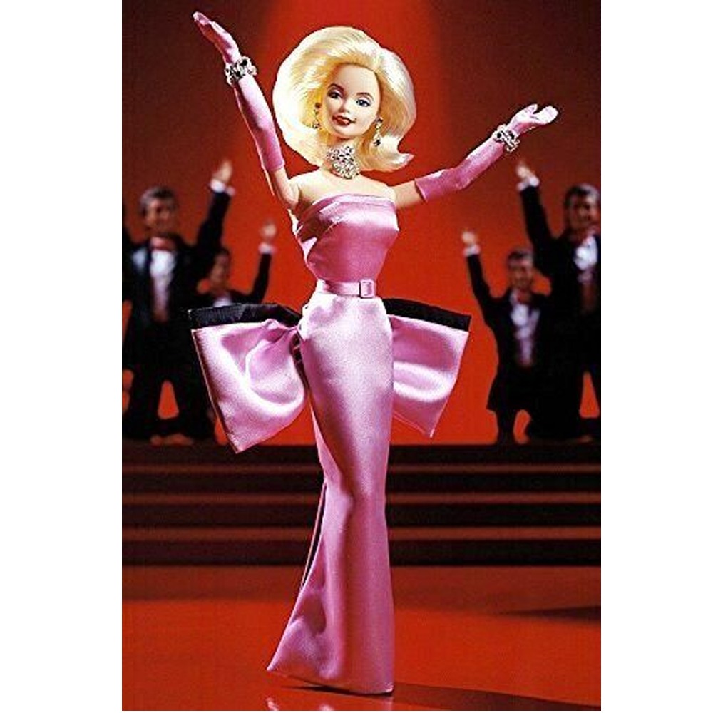 바비 빈티지 1997 마릴린 먼로 신사는 금발을 좋아해 바비인형 핑크 드레스